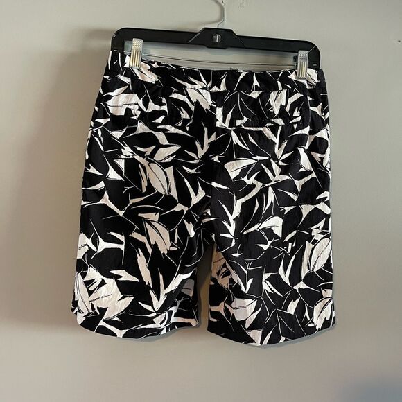 Mario Serrani Italy Black & White Print Bermuda Shorts || SZ 2 - Picture 7 of 7